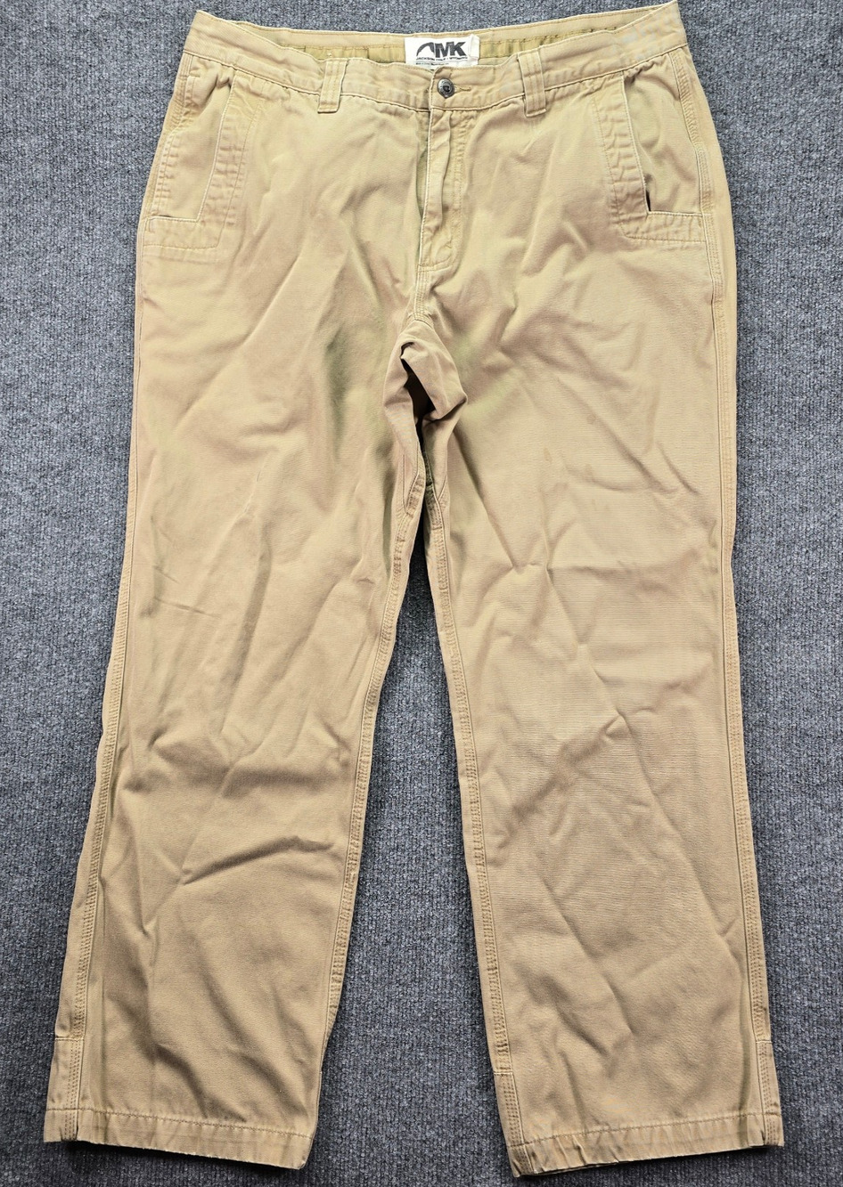 Mountain Khakis Pants Mens 38x32 (37x31) Canvas Hiking Outdoor Workwear Cotton